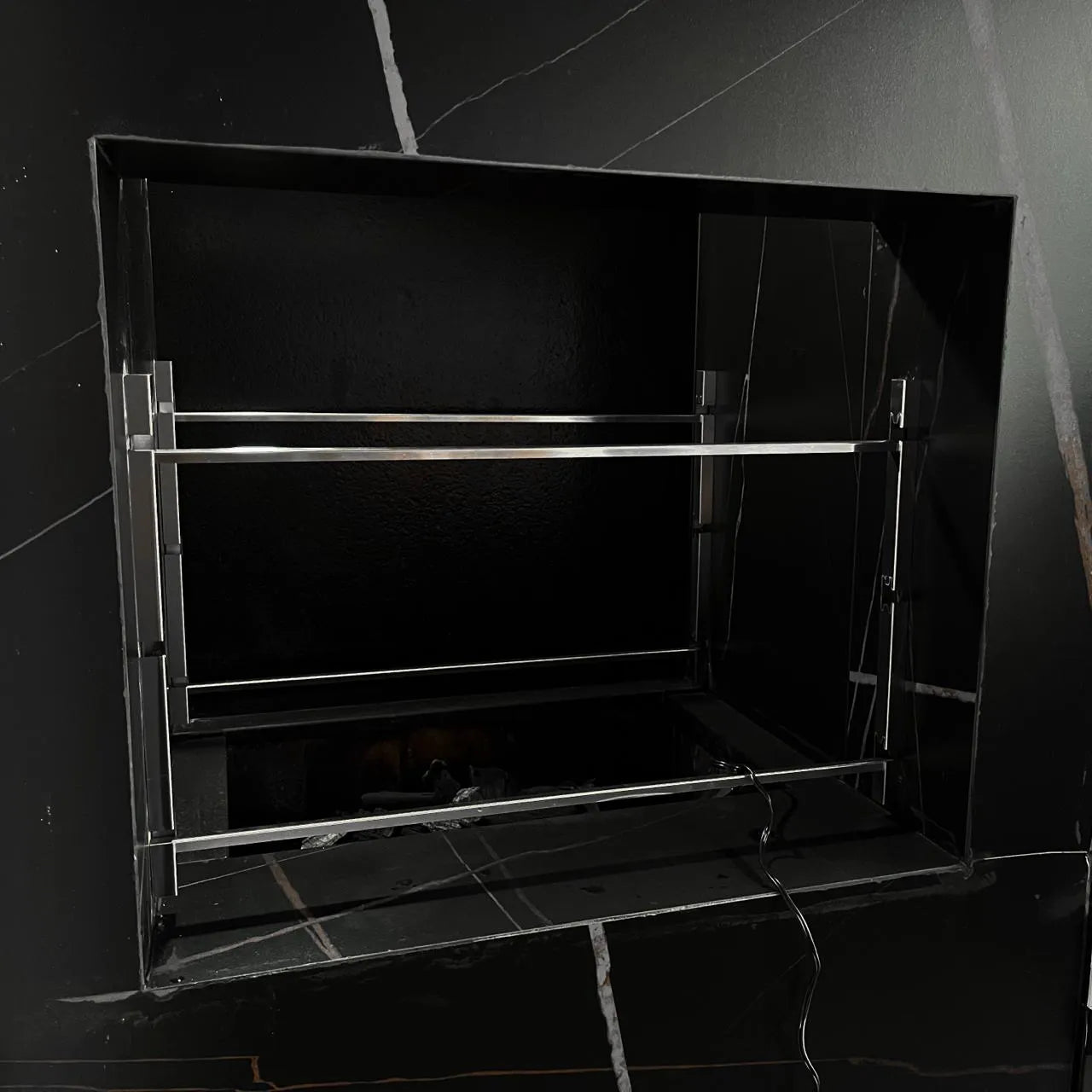 Suporte Inox Ajustável para Churrasqueira Cozix