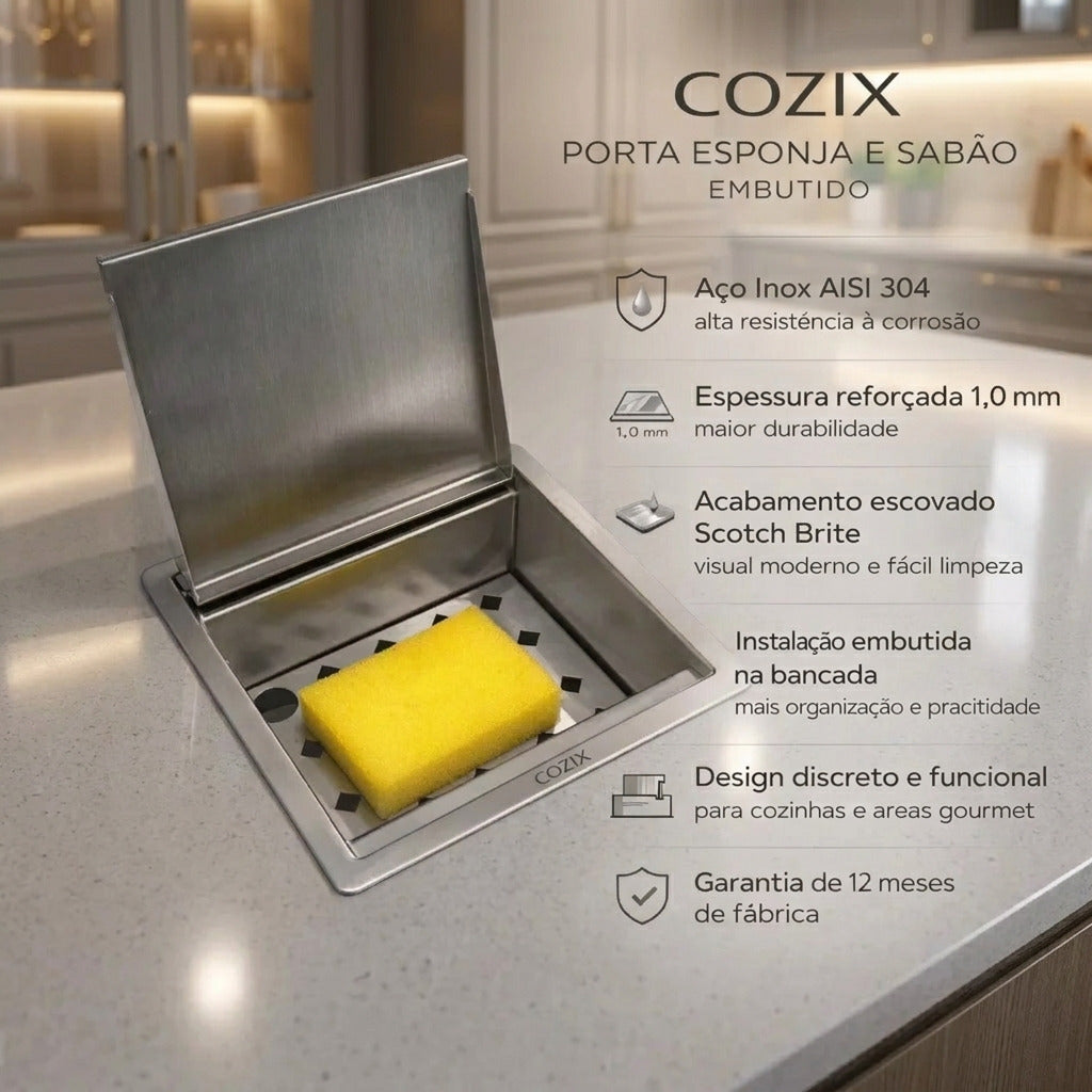 Porta-Esponja e Sabão Cozix